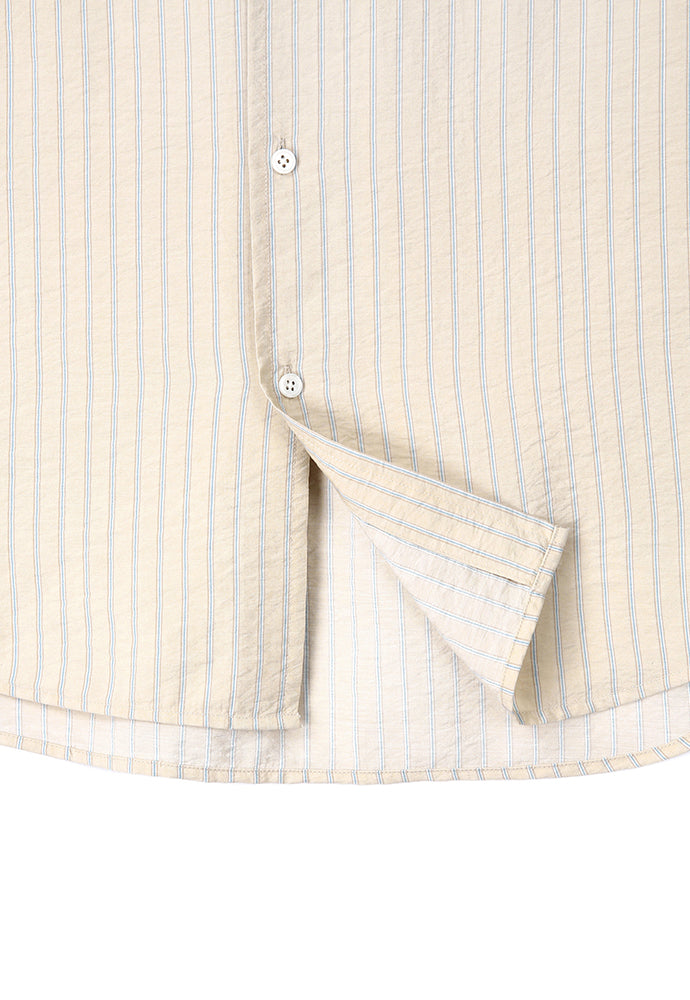 Art if acts - Wrinkle Rayon Half Shirt (French Beige) product image 12 | TRAB K-Fashion Australia