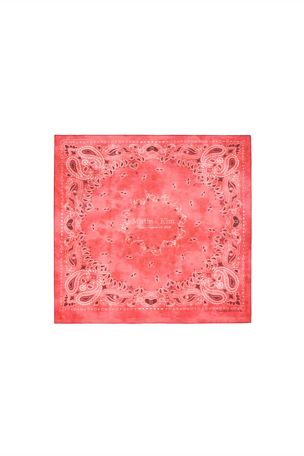 Matin Kim - Matin Vintage Printed Bandana (Red) product image 1 | TRAB K-Fashion Australia