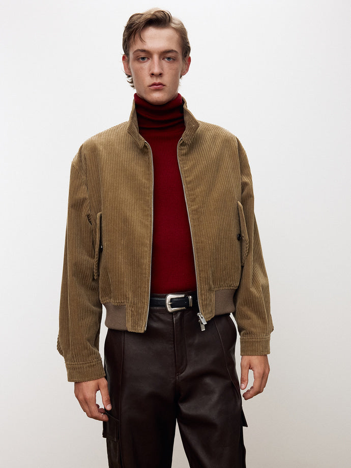 Tonywack - Italian Corduroy Harrington Jacket (Beige Khaki) product image 2 | TRAB K-Fashion Australia