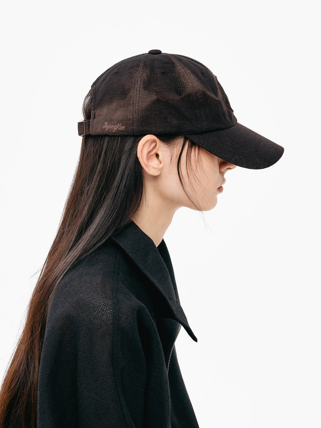 Jiyong Kim - Sun-Bleached Sun Cap (Black) product image 6 | TRAB K-Fashion Australia