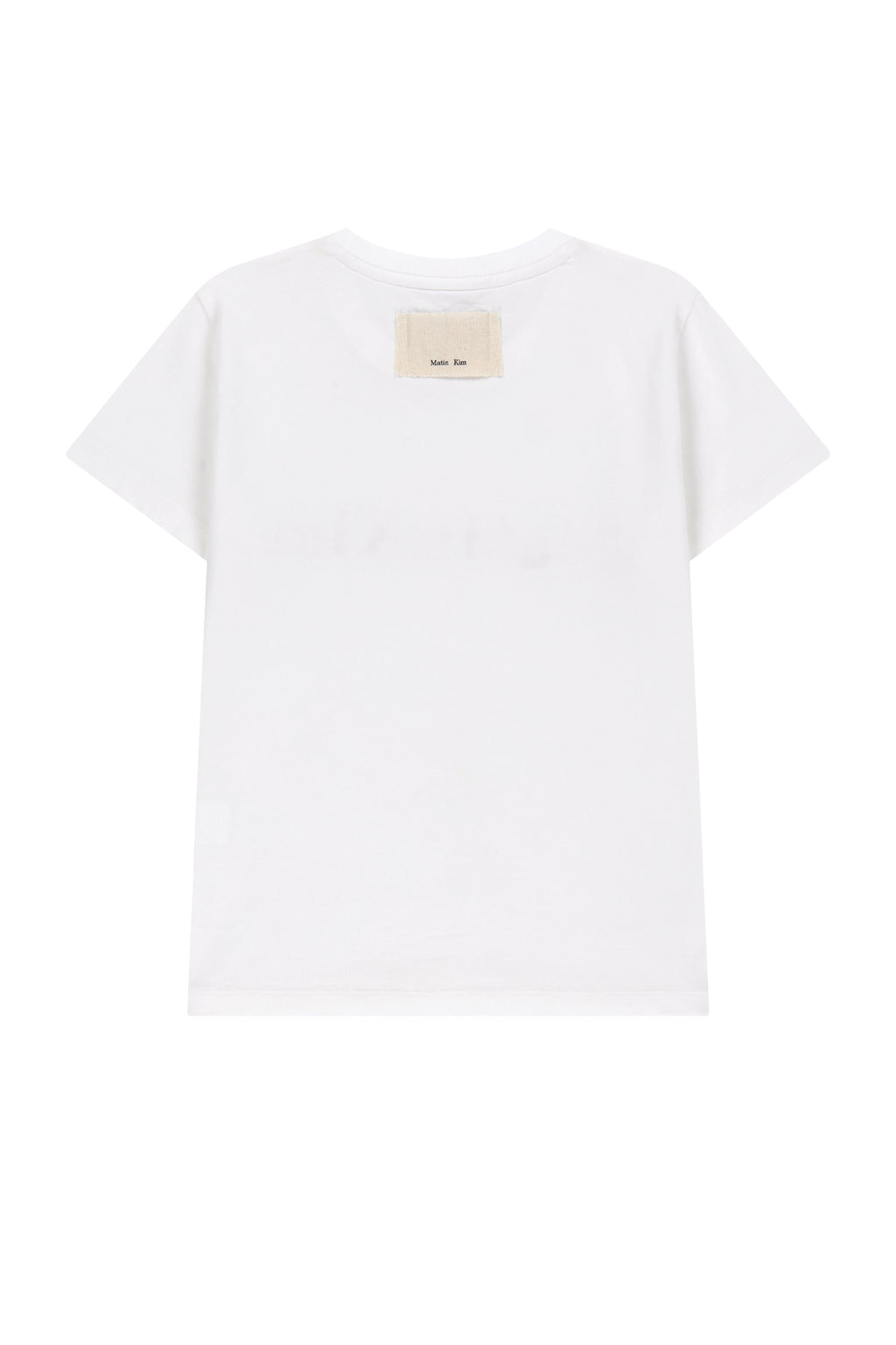 Matin Kim - Applique Logo Slim Top (White) product image 2 | TRAB K-Fashion Australia