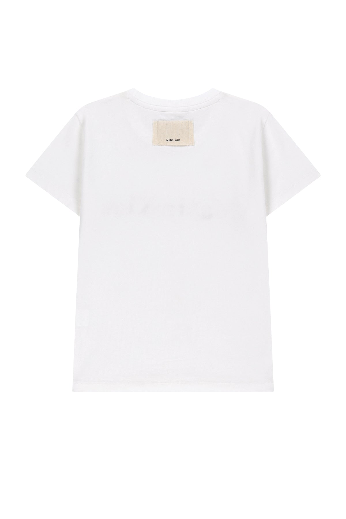Matin Kim - Applique Logo Slim Top (White) product image 2 | TRAB K-Fashion Australia