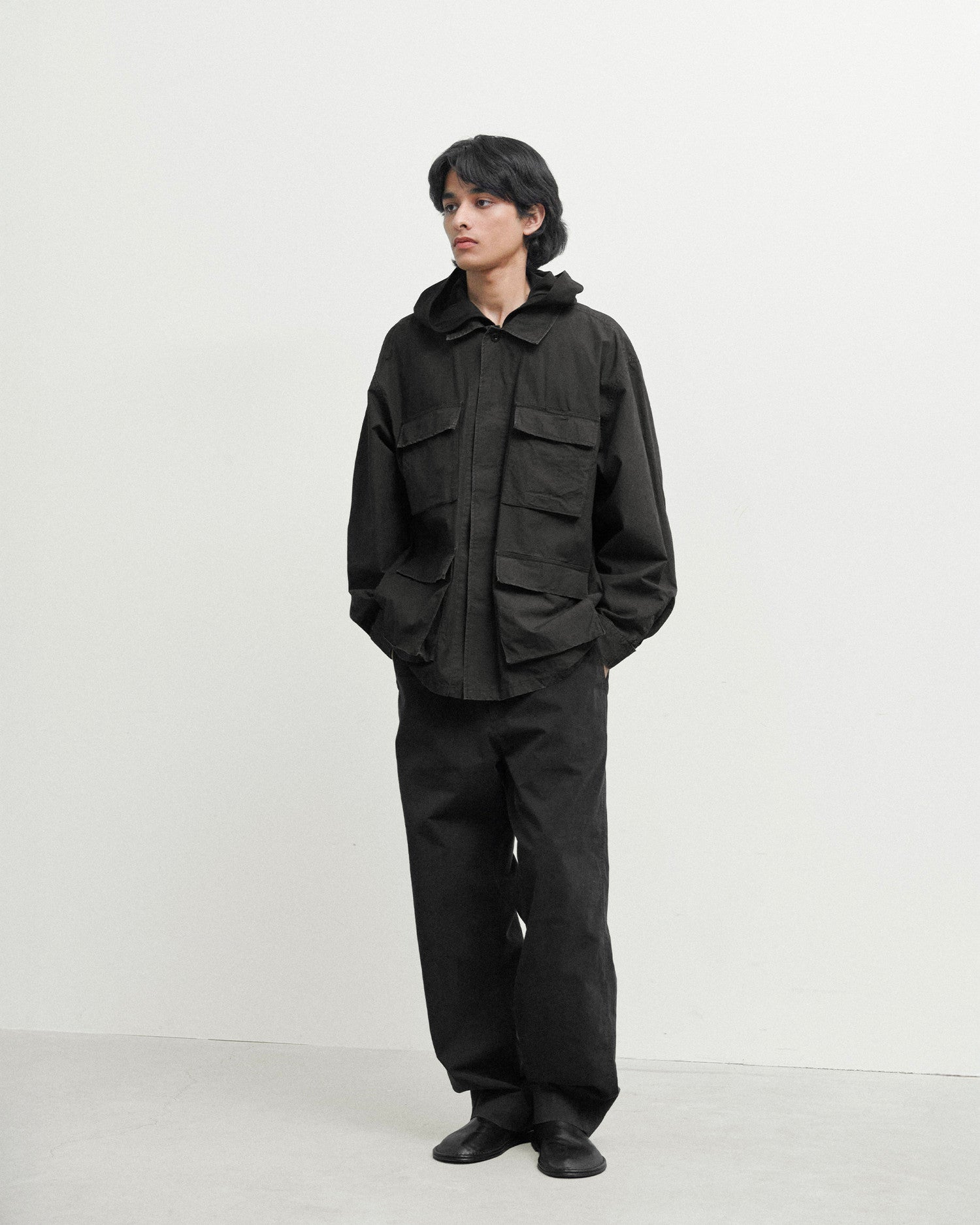 Brownyard - Washed Bdu Jacket (Black) product image 2 | TRAB K-Fashion Australia