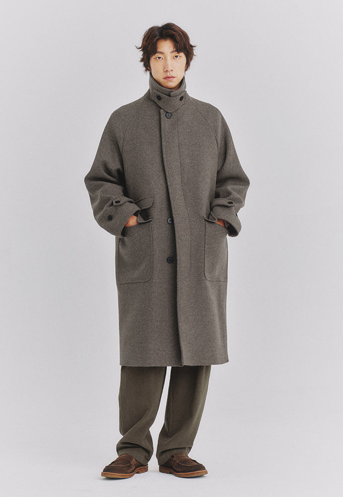 Art if acts - Balmacaan Coat (Twill Brown) product image 2 | TRAB K-Fashion Australia