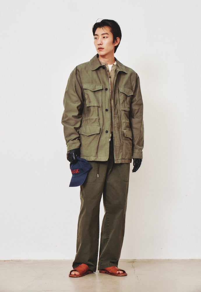 Art if acts - Back satin Garment Field Jacket (Sage Green) product image 5 | TRAB K-Fashion Australia