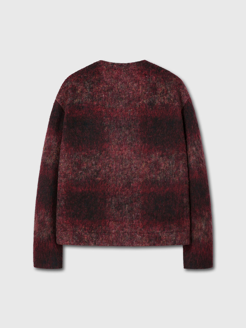 Tonywack - Mohair V-Neck Blouson (Italian Fabric) (Dark Red) product image 10 | TRAB K-Fashion Australia