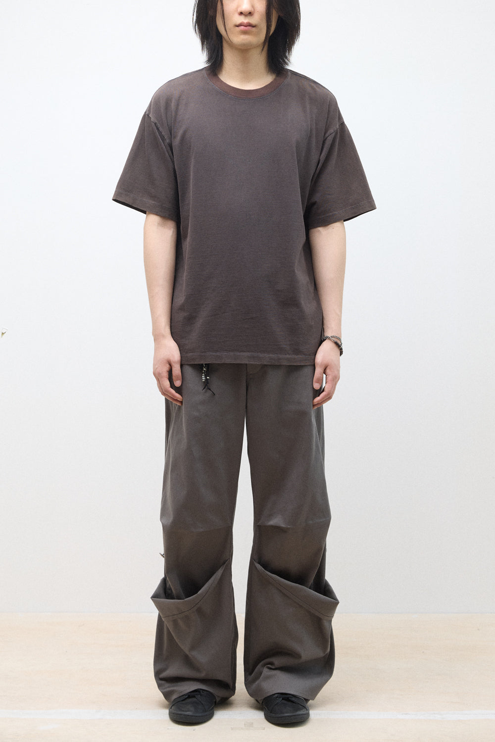 Hatchingroom - Angel Flash Man Tee 1/2 Brown (Charcoal) product image 8 | TRAB K-Fashion Australia