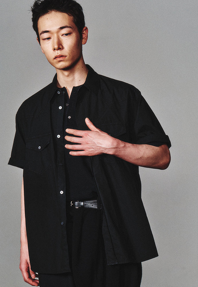 Art if acts - Washed Western Half Shirt (Faded Black) product image 5 | TRAB K-Fashion Australia