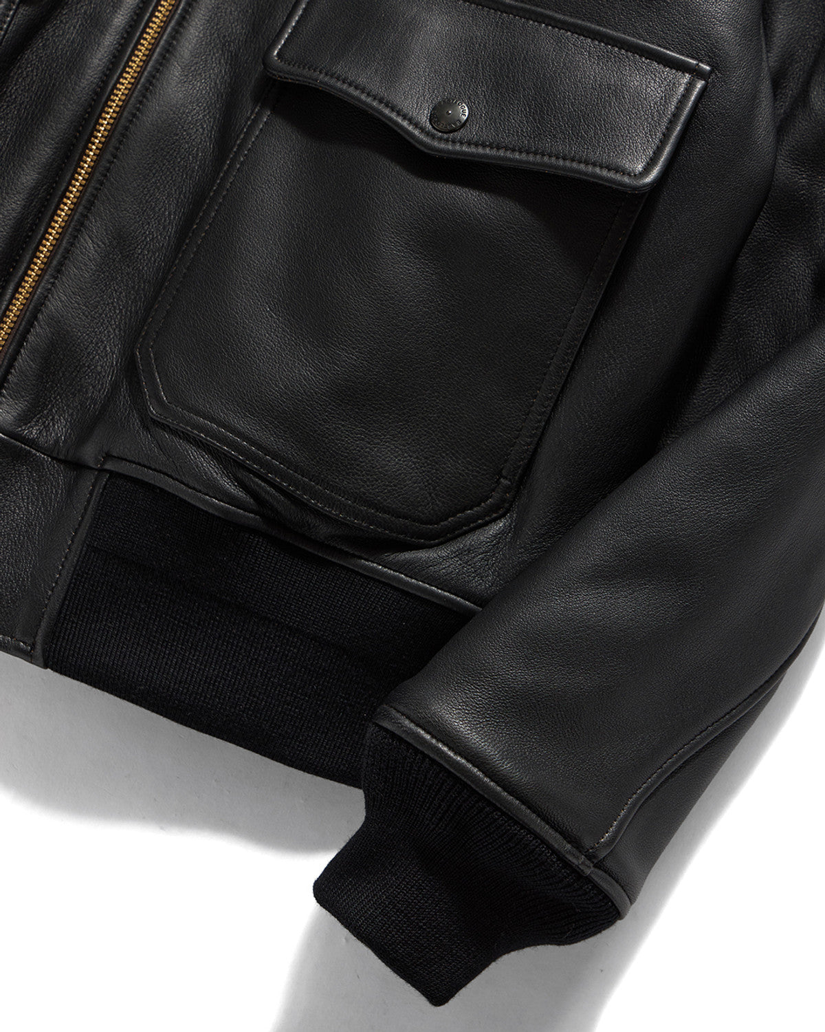 Eastlogue - Airforce Leather Jumper (Black (fr8ight Gangnam Exclusive)) product image 4 | TRAB K-Fashion Australia