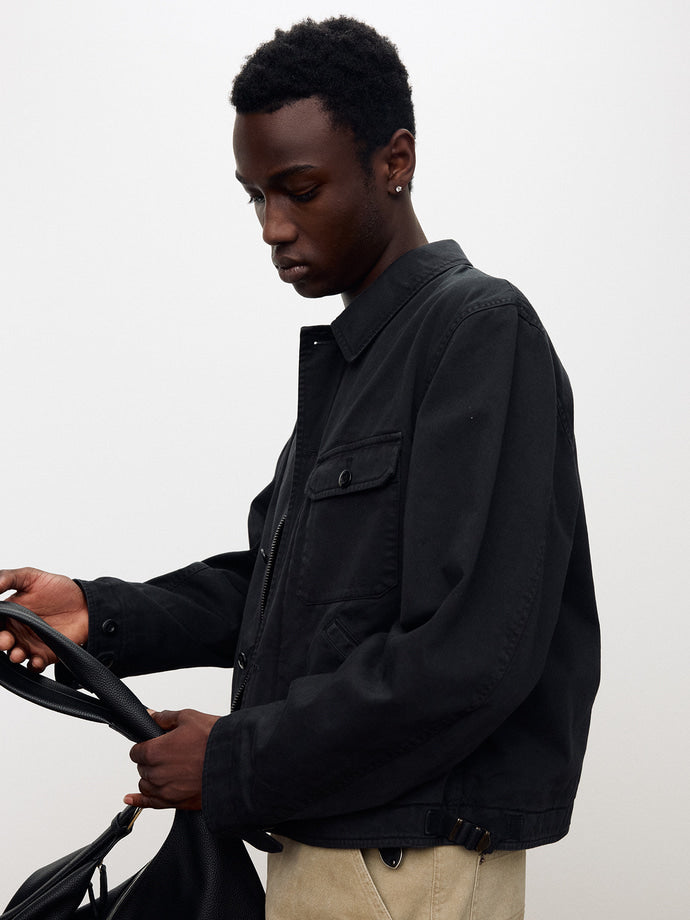 Tonywack - Garment-Dyed Cotton Deck Jacket (Faded Black) product image 6 | TRAB K-Fashion Australia