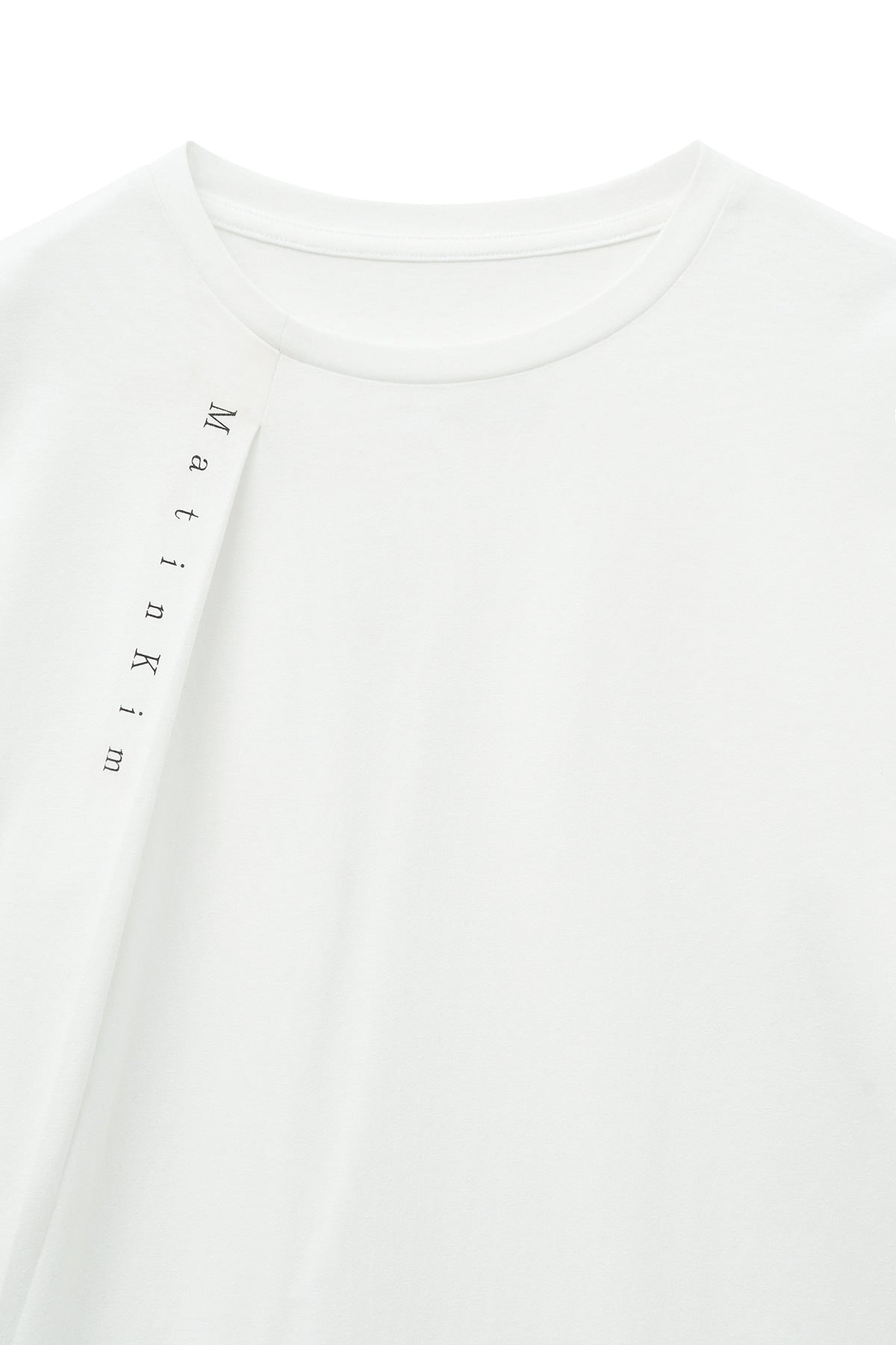 Matin Kim - Tuck Point Long Sleeve Top (White) product image 3 | TRAB K-Fashion Australia