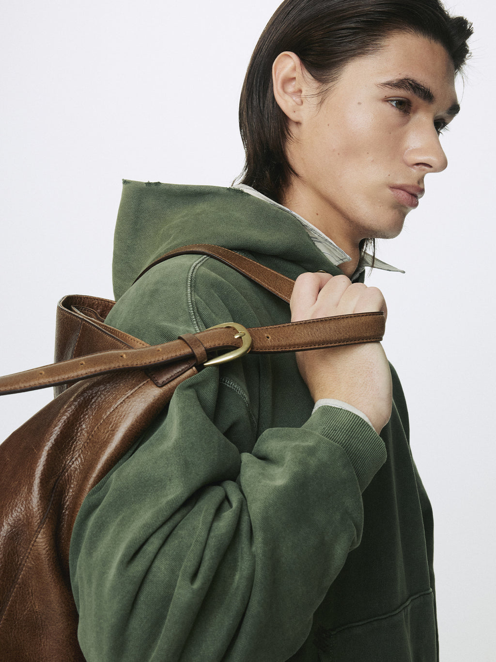 Tonywack - Garment Dyed Raw Edge Hoodie (Faded Green) product image 7 | TRAB K-Fashion Australia