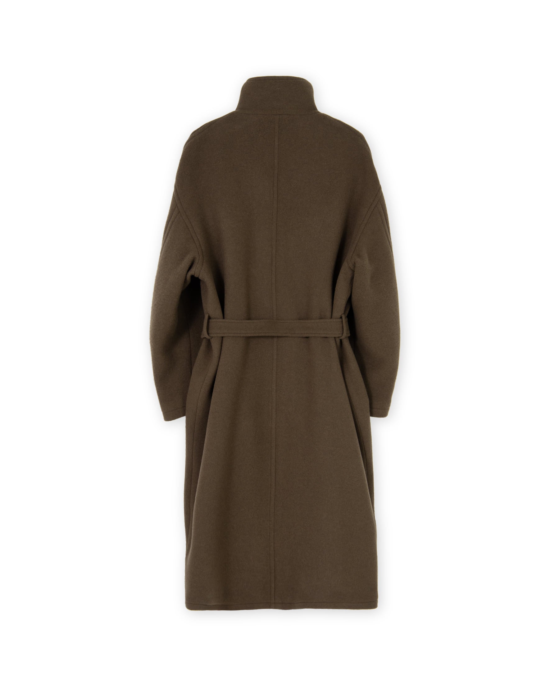 Brownyard - Pure Wool Stand Collar Coat (Brown) product image 5 | TRAB K-Fashion Australia
