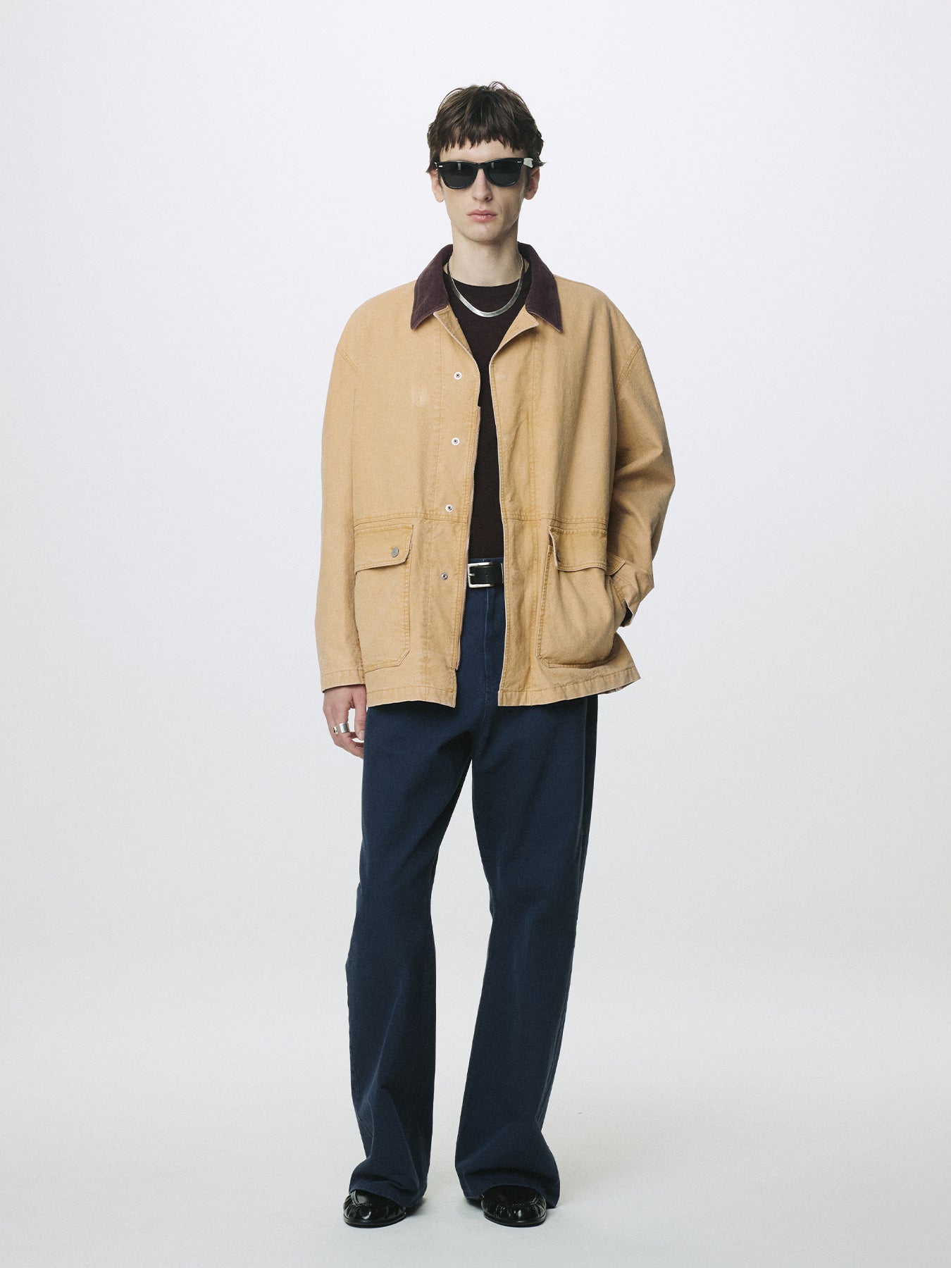 Tonywack - Garment Washed Barn Jacket (Faded Beige) product image 3 | TRAB K-Fashion Australia