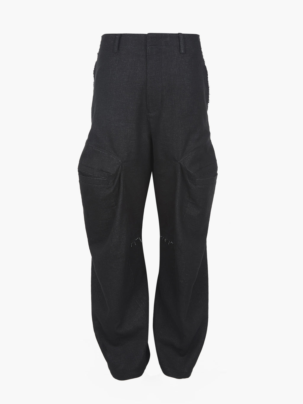 Jiyong Kim - Raw Edged 3D Pocket Trousers (Black) product image 9 | TRAB K-Fashion Australia
