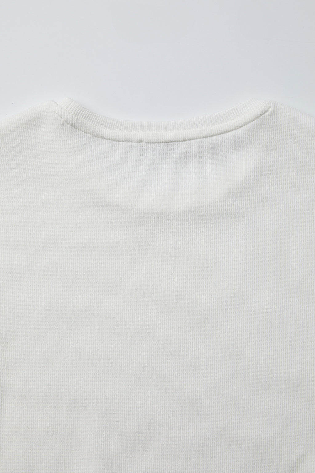 Coor - Ribbed Crop T-Shirt (Off White) product image 6 | TRAB K-Fashion Australia