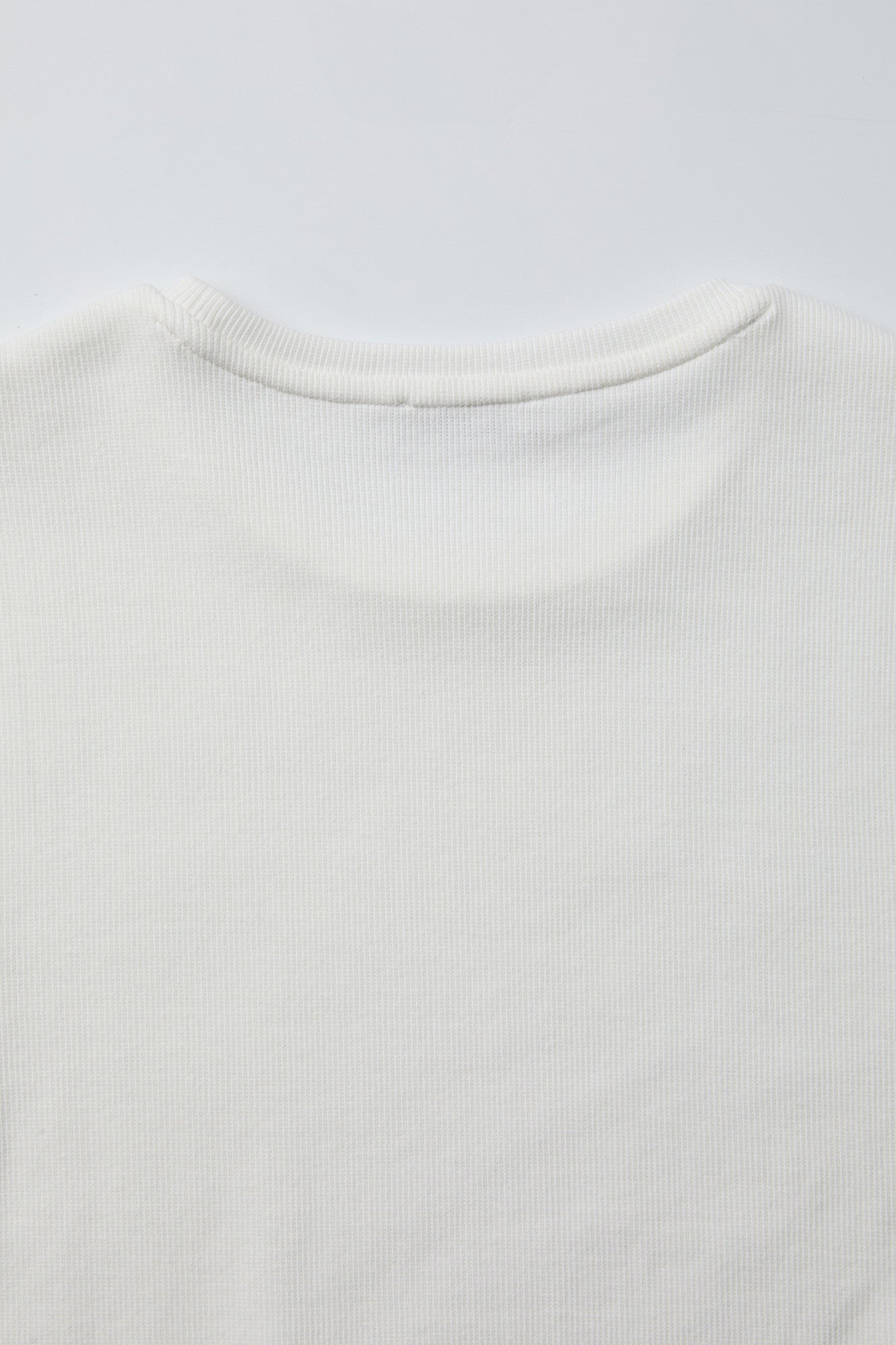 Coor - Ribbed Crop T-Shirt (Off White) product image 6 | TRAB K-Fashion Australia