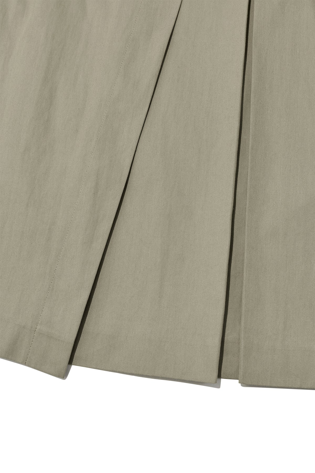 Matin Kim - A Line Pleats Belted Skirt (Light Khaki) product image 5 | TRAB K-Fashion Australia
