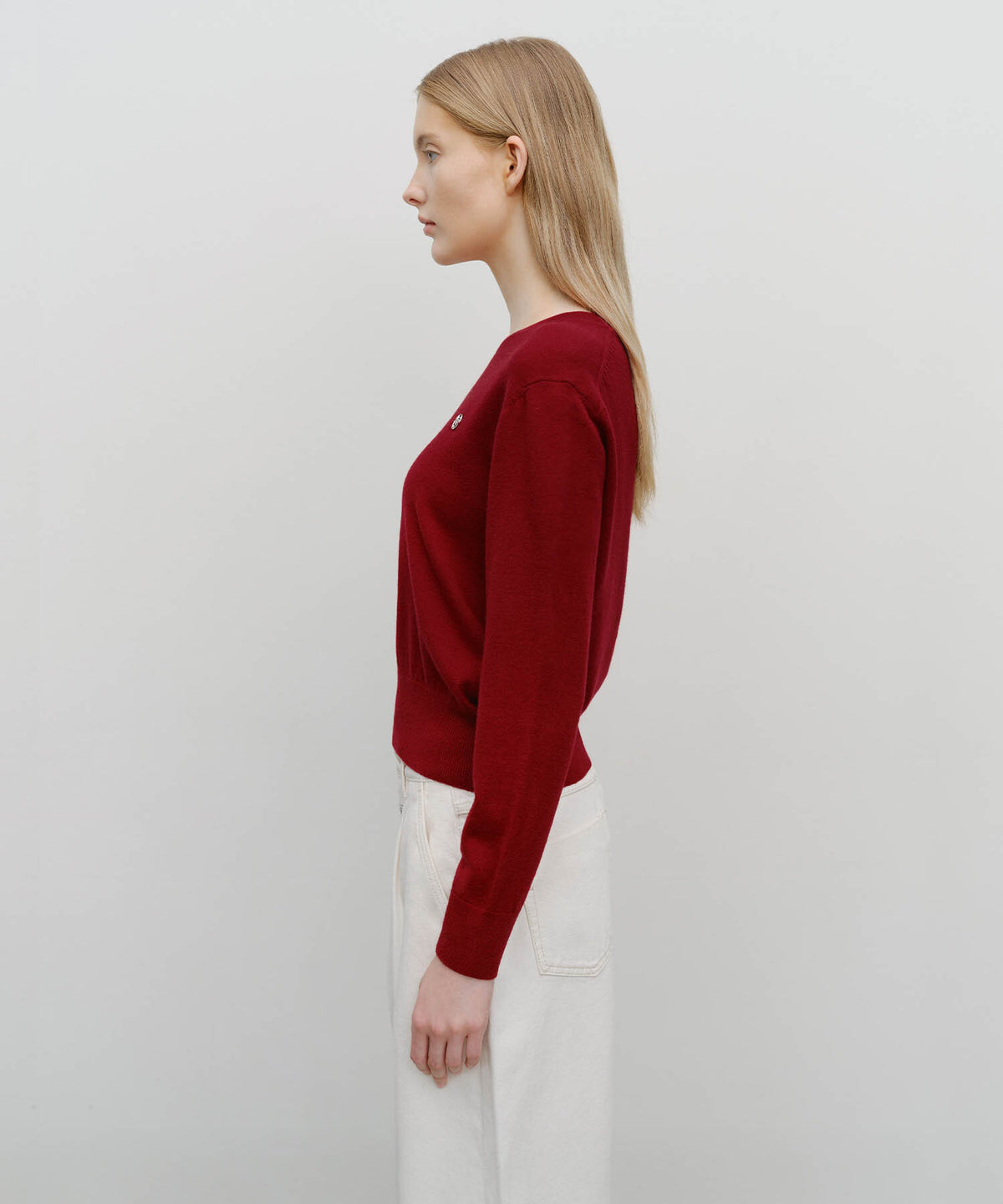 Marithe & Francois Girbaud - Basic Crop Knit Pullover (Red) product image 2 | TRAB K-Fashion Australia