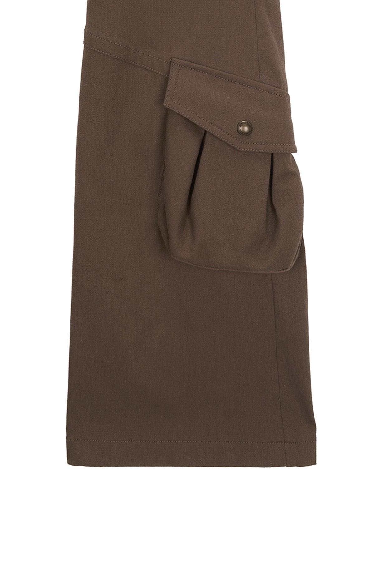 Matin Kim - Boots Cut Cargo Pants (Khaki Brown) product image 4 | TRAB K-Fashion Australia