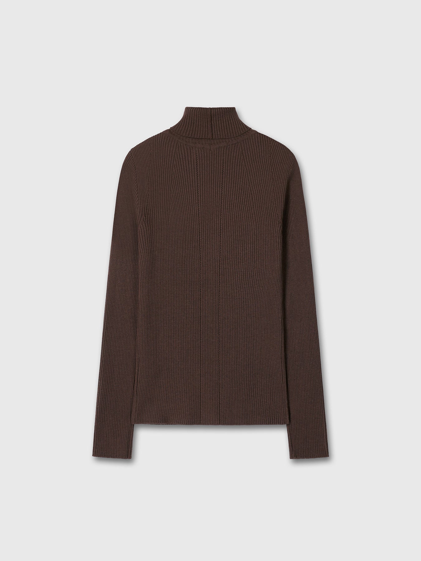 Tonywack - Slim-Fit Ribbed Turtleneck (Brown) product image 8 | TRAB K-Fashion Australia