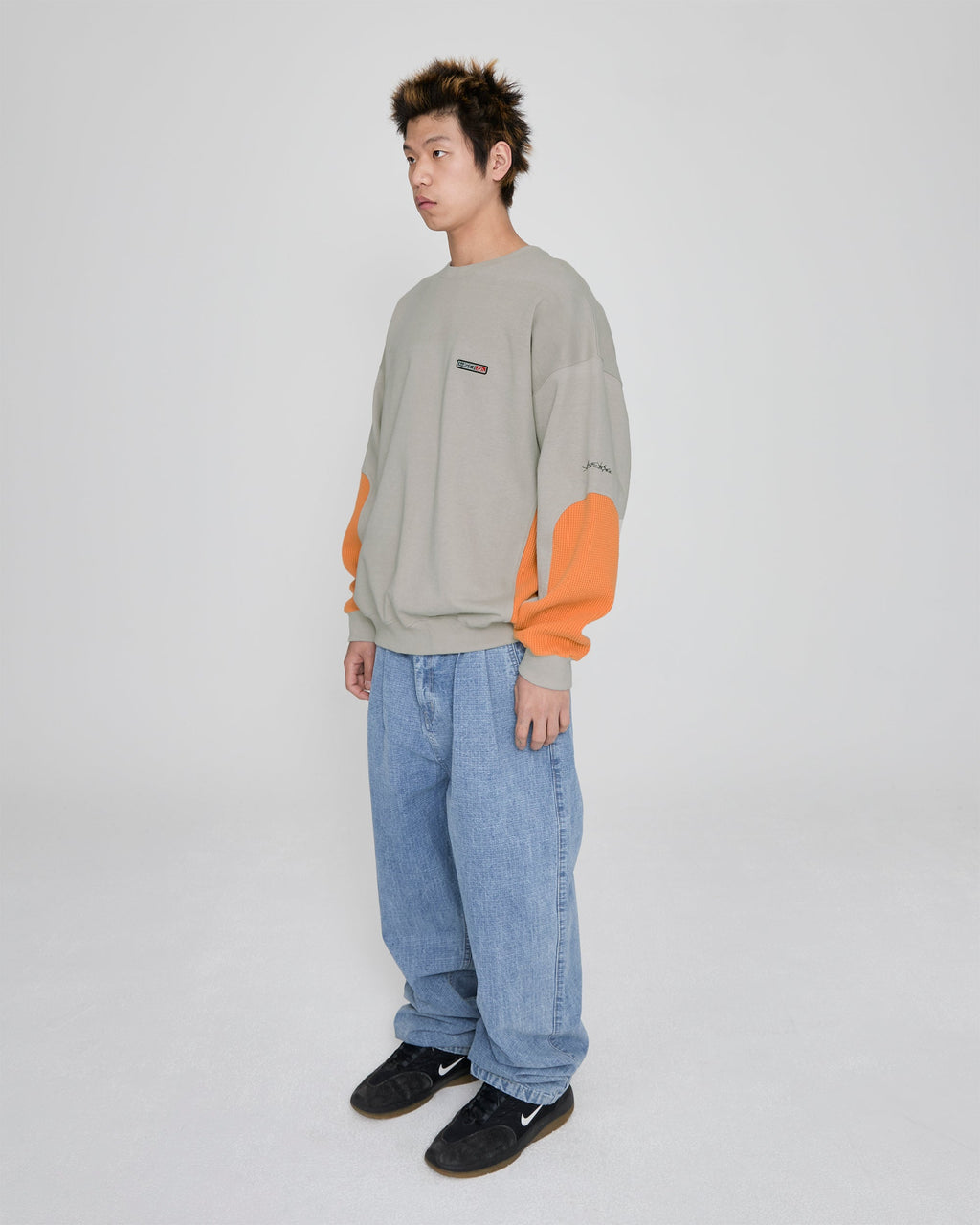 yeseyesee - Y.E.S Waffle Sweatshirt (Stone) product image 8 | TRAB K-Fashion Australia