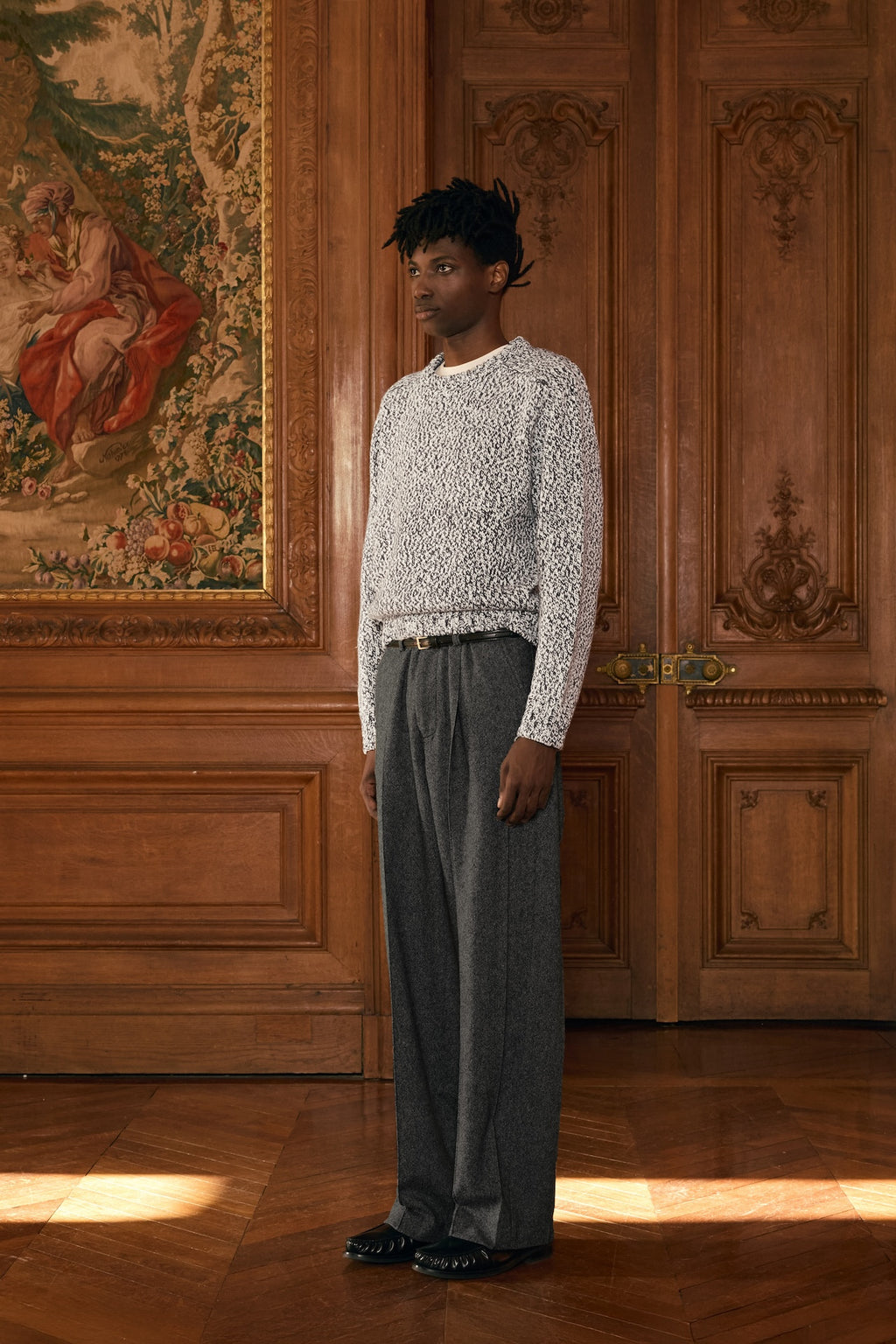 STU - Heather Round Neck Knit (OC) product image 2 | TRAB K-Fashion Australia