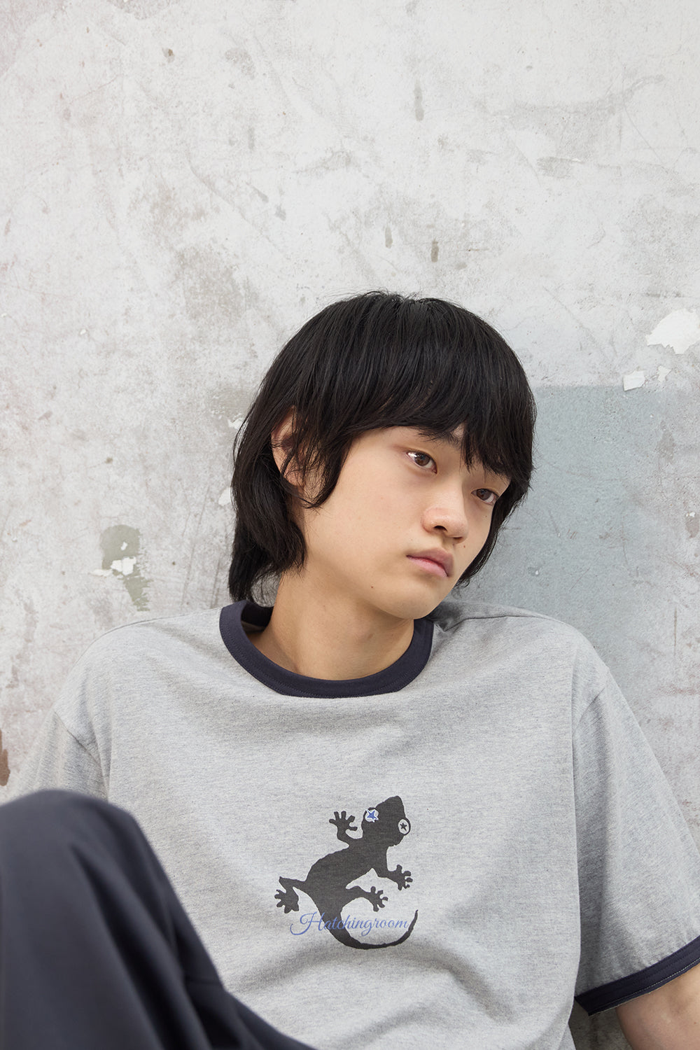 Hatchingroom - Lizard Ringer Tee (1/2 M.Grey) product image 10 | TRAB K-Fashion Australia