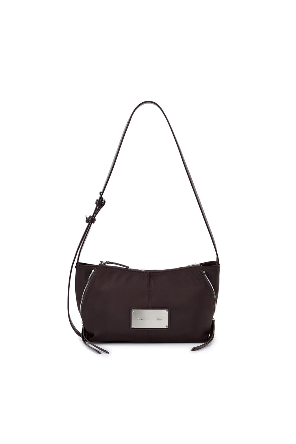 Matin Kim - Side Zipper Fabric Two Way Bag (Wine) product image 1 | TRAB K-Fashion Australia