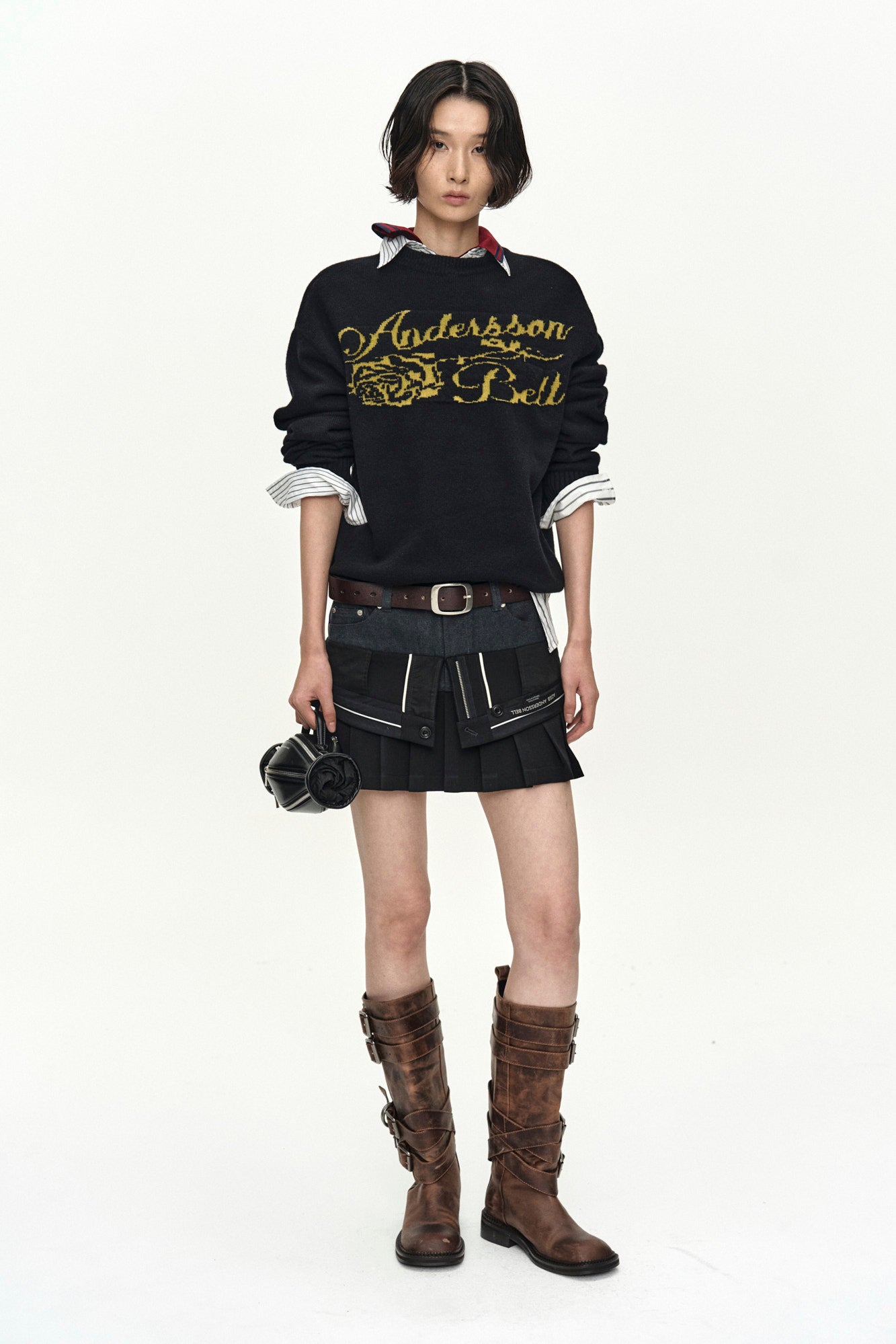 Andersson Bell - Noa Striped Twist-Tuck Shirt (Off-White) product image 10 | TRAB K-Fashion Australia