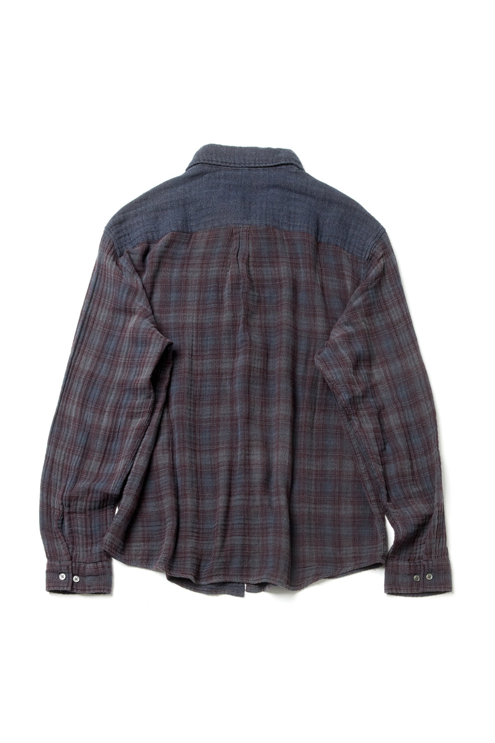 Hatchingroom - Double Face Shirt (Over Dyed Blue Charcoal) product image 2 | TRAB K-Fashion Australia