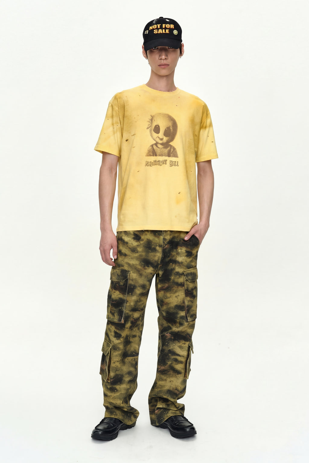 Andersson Bell - Unisex Alien Machinery T-Shirt (Yellow) product image 9 | TRAB K-Fashion Australia
