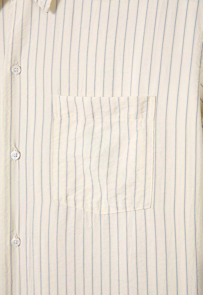 Art if acts - Wrinkle Rayon Half Shirt (Cream/Liberty Blue) product image 11 | TRAB K-Fashion Australia