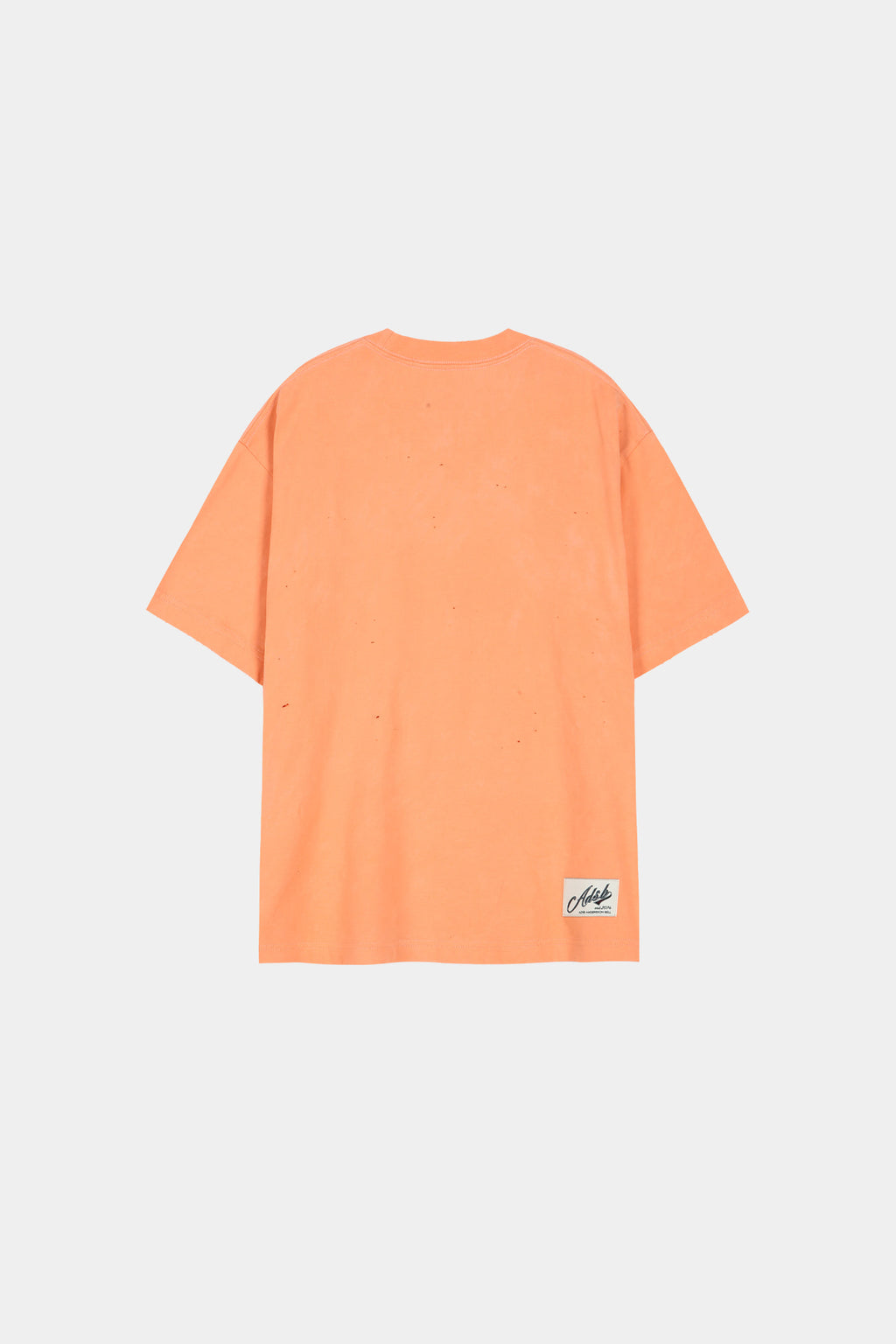 Andersson Bell - (essential) Unisex Spray Washed Heart Message T-Shirt (Orange) product image 12 | TRAB K-Fashion Australia