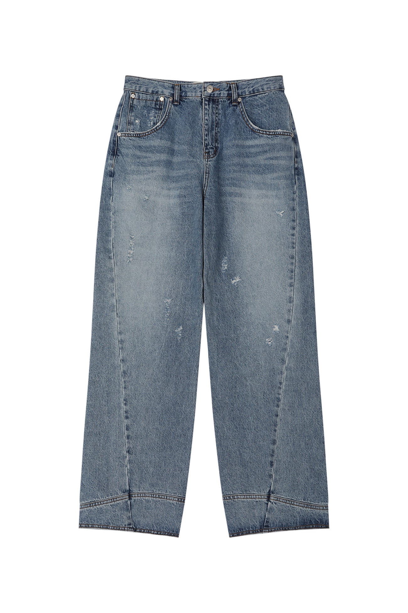 Deinet - Twisted Cinch Back Jeans (Blue) product image 9 | TRAB K-Fashion Australia