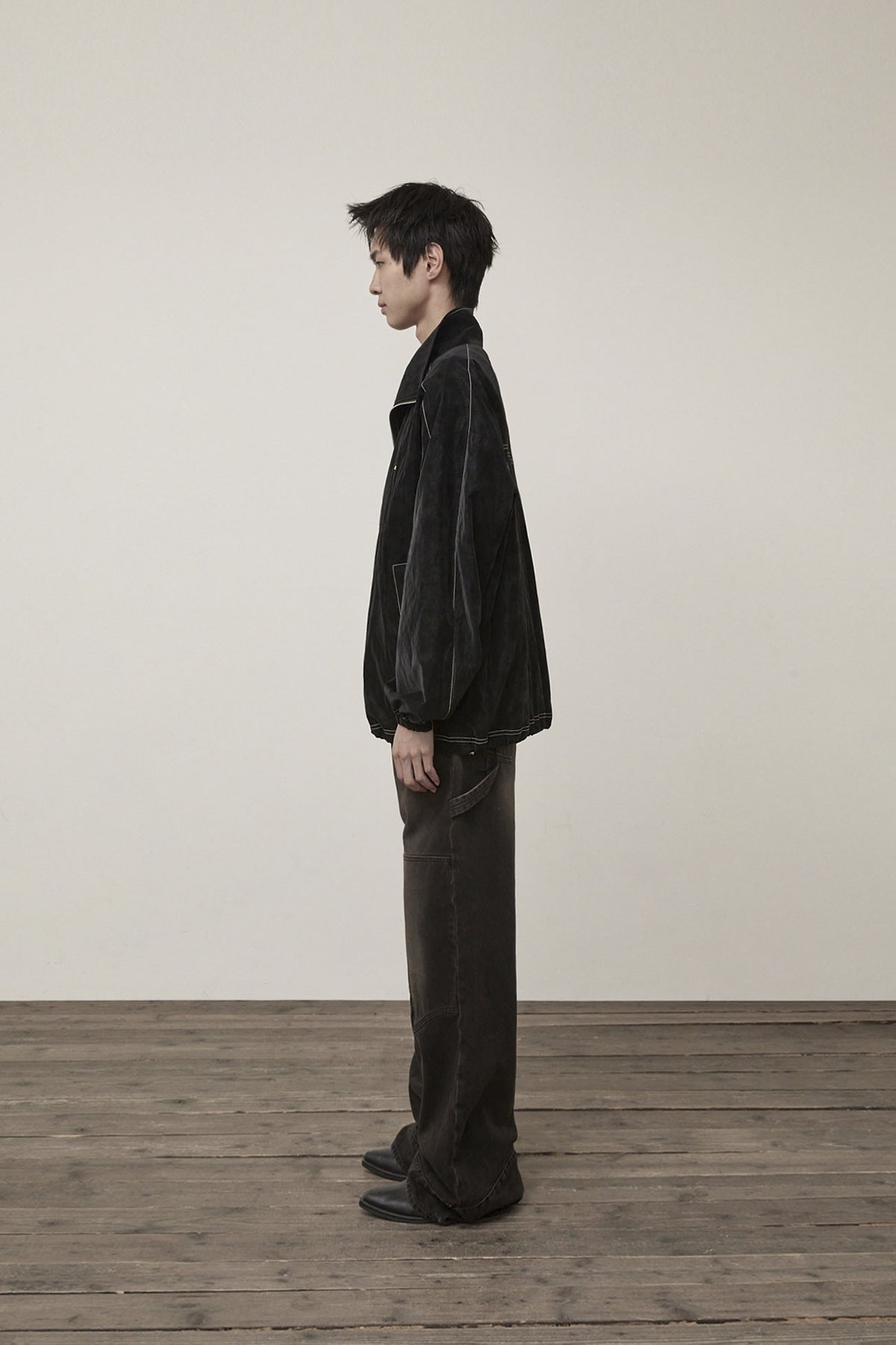 Matin Kim - Stitch Point High Neck Jumper (Black) product image 11 | TRAB K-Fashion Australia
