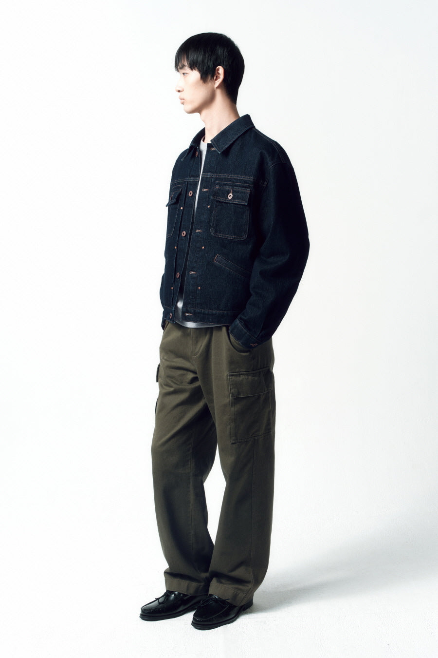 Insilence - Type-2 Trucker Jacket Rinsed product image 3 | TRAB K-Fashion Australia