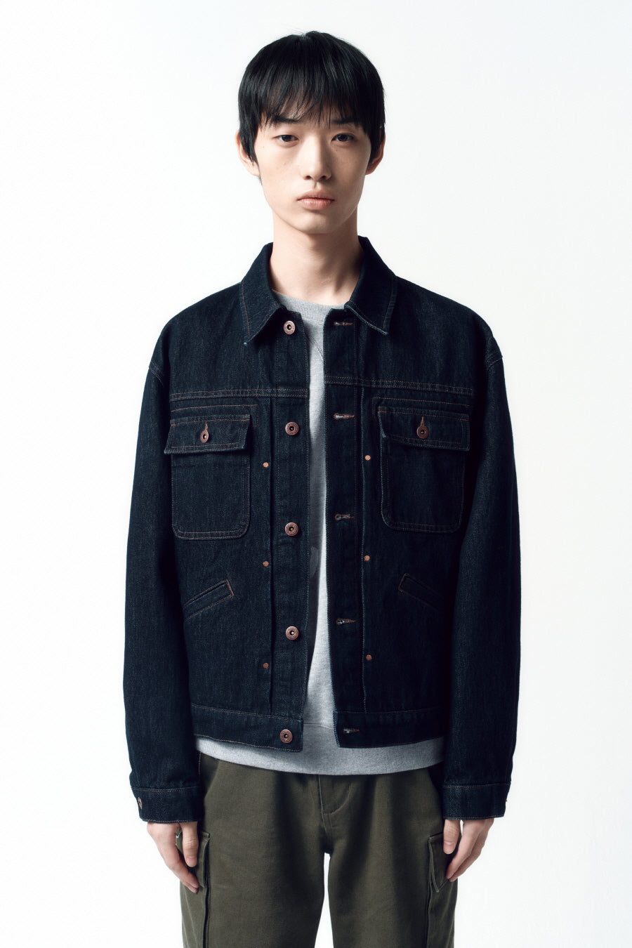 Insilence - Type-2 Trucker Jacket Rinsed product image 2 | TRAB K-Fashion Australia