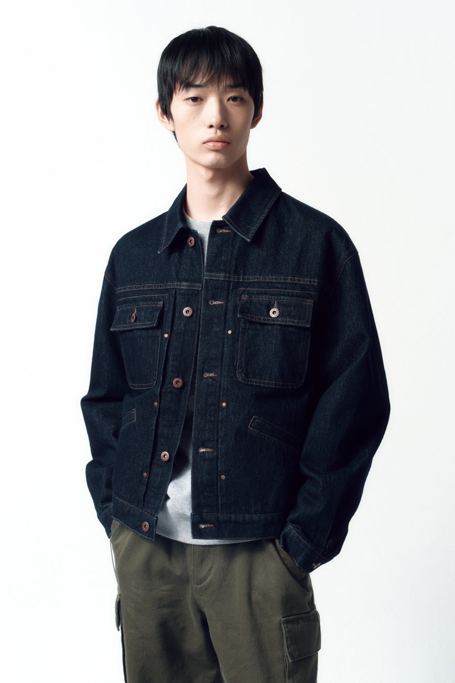 Insilence - Type-2 Trucker Jacket Rinsed product image 5 | TRAB K-Fashion Australia