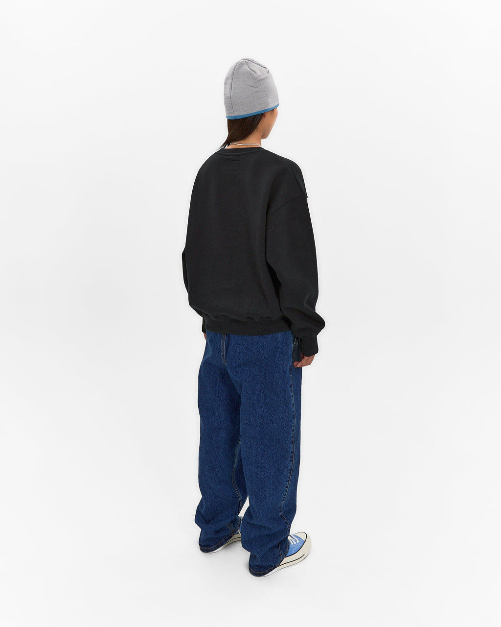 yeseyesee - Y.E.S Dotted Logo Sweatshirt (Black) product image 12 | TRAB K-Fashion Australia