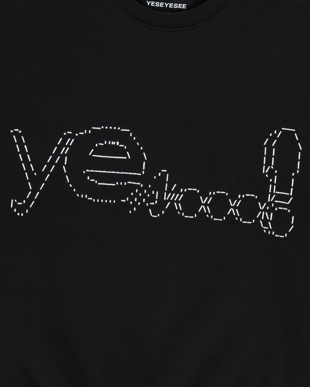 yeseyesee - Y.E.S Dotted Logo Sweatshirt (Black) product image 3 | TRAB K-Fashion Australia