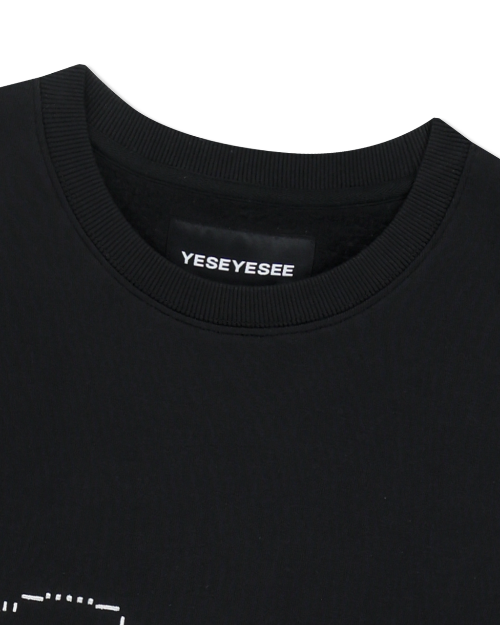 yeseyesee - Y.E.S Dotted Logo Sweatshirt (Black) product image 5 | TRAB K-Fashion Australia