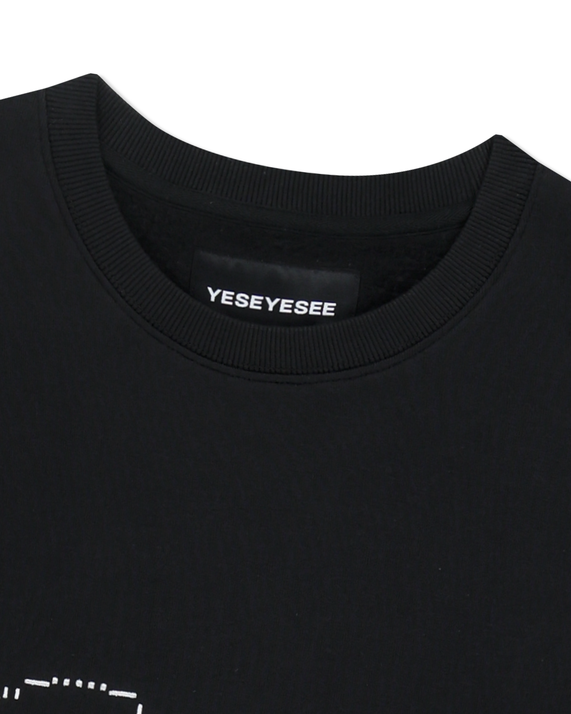 yeseyesee - Y.E.S Dotted Logo Sweatshirt (Black) product image 5 | TRAB K-Fashion Australia
