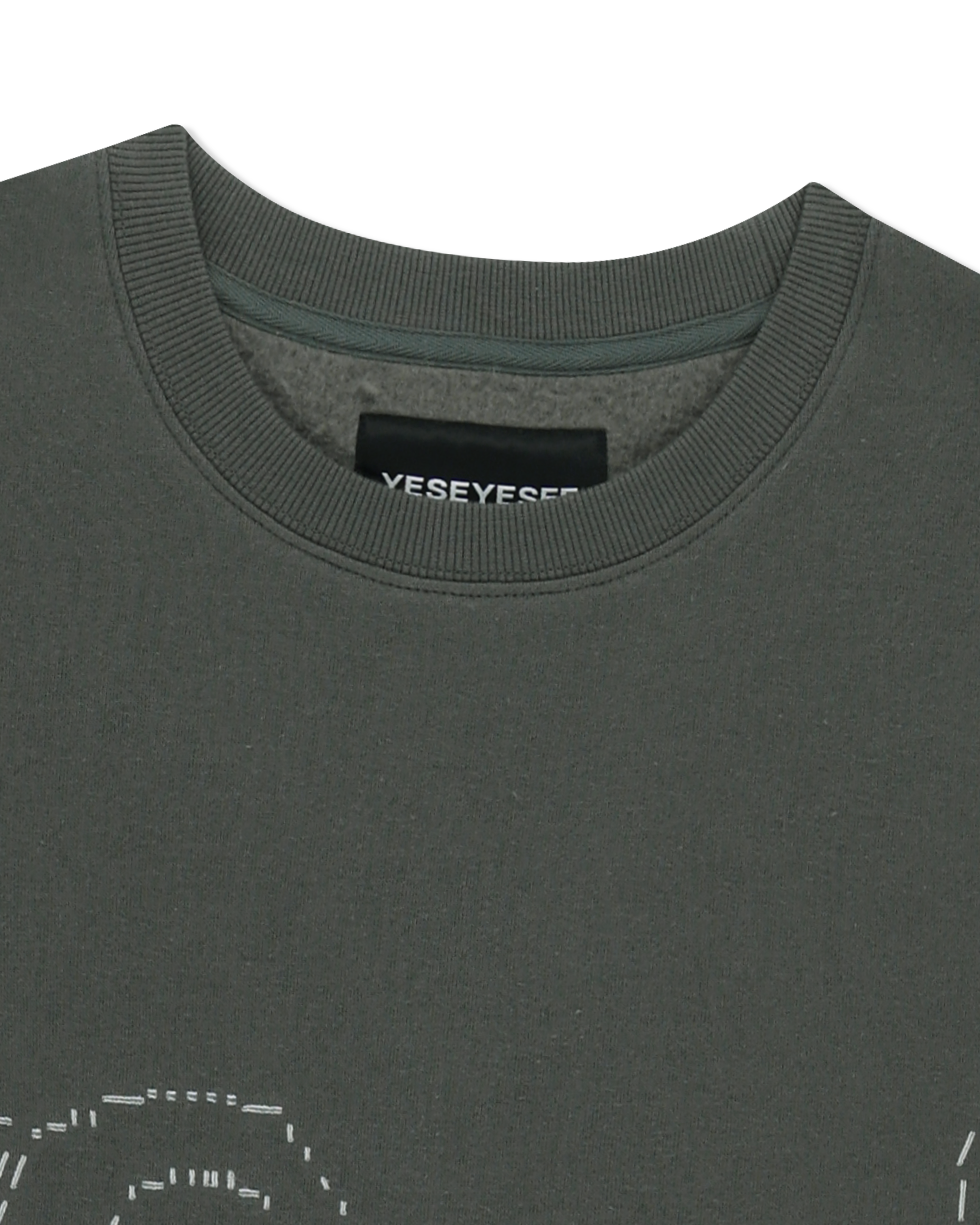 yeseyesee - Y.E.S Dotted Logo Sweatshirt (Khaki) product image 5 | TRAB K-Fashion Australia