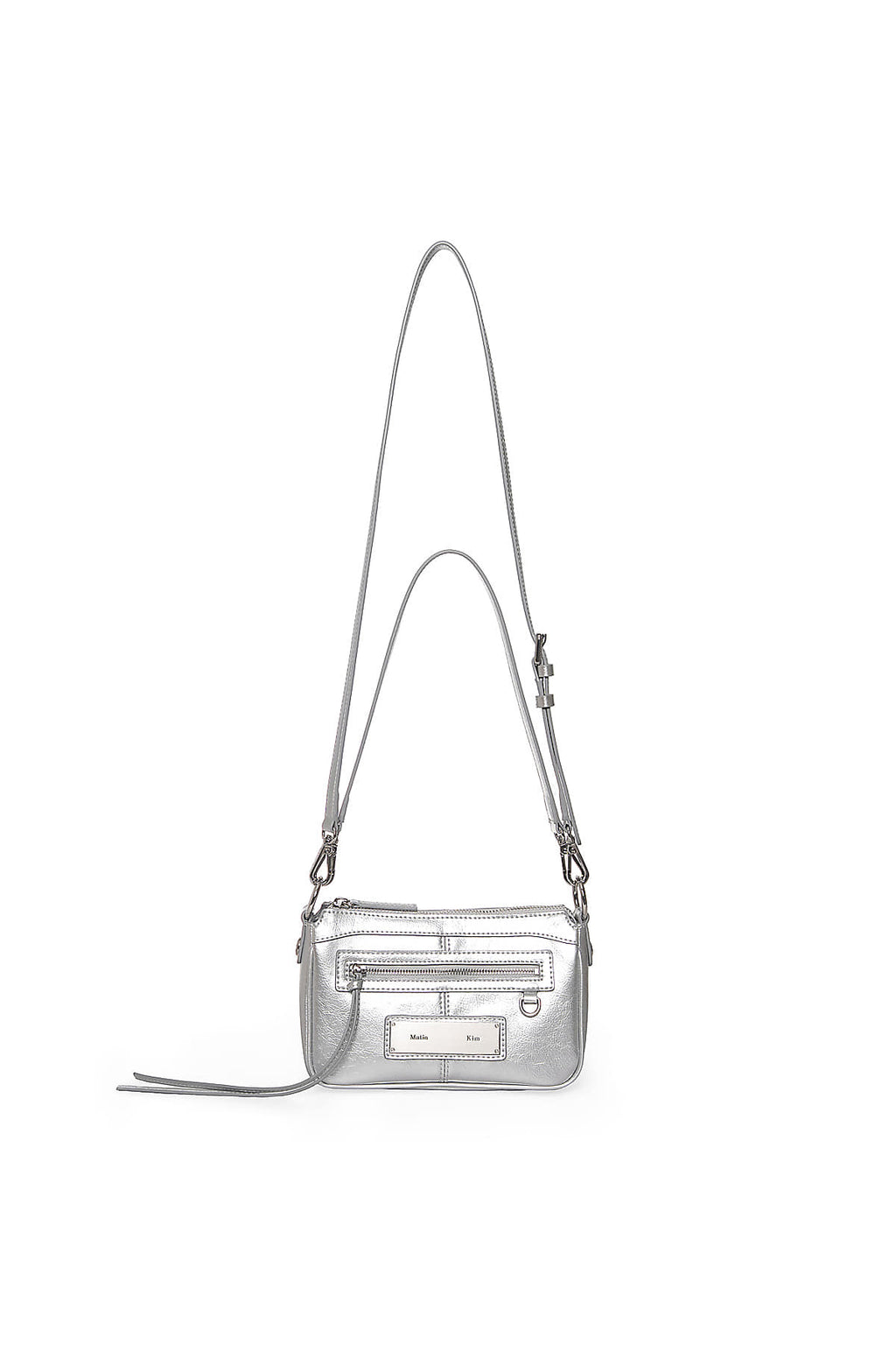 Matin Kim - Biker Two-way Mini Bag (Silver) product image 1 | TRAB K-Fashion Australia
