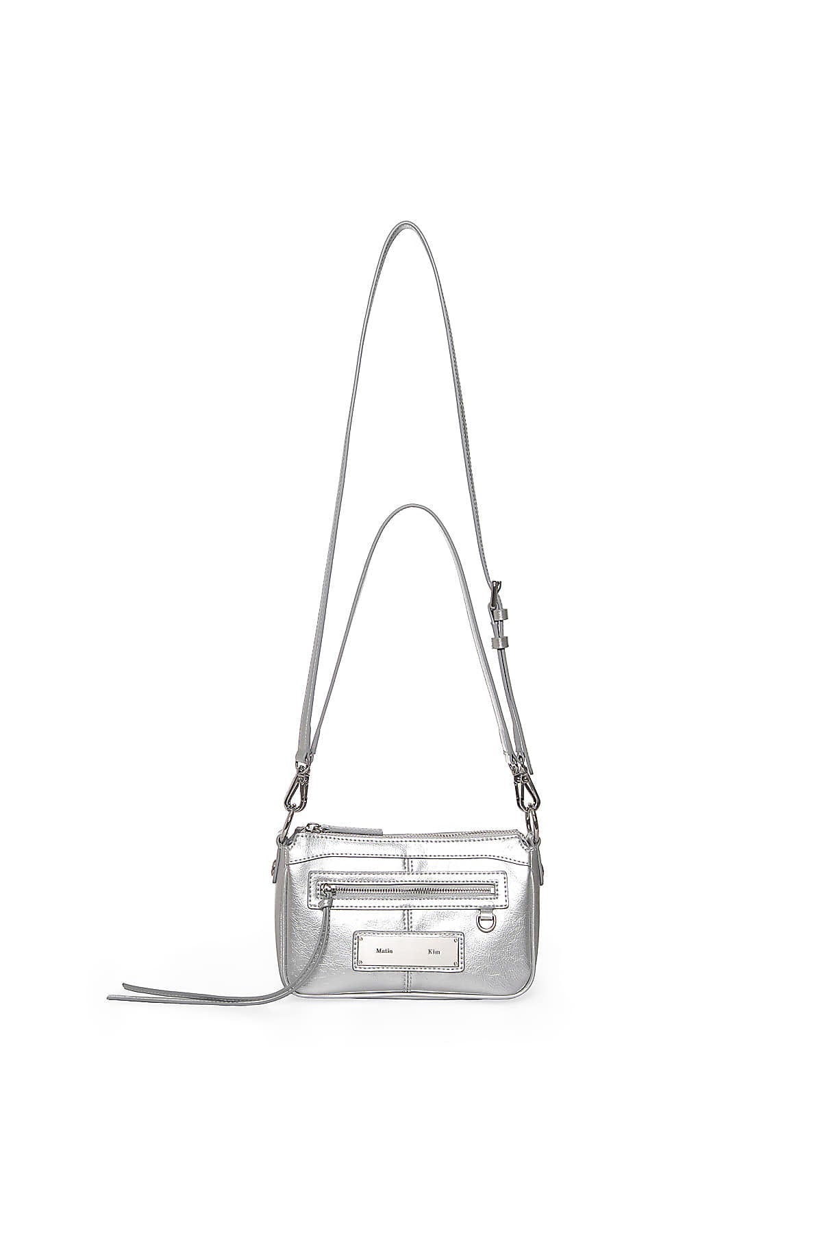 Matin Kim - Biker Two-way Mini Bag (Silver) product image 1 | TRAB K-Fashion Australia