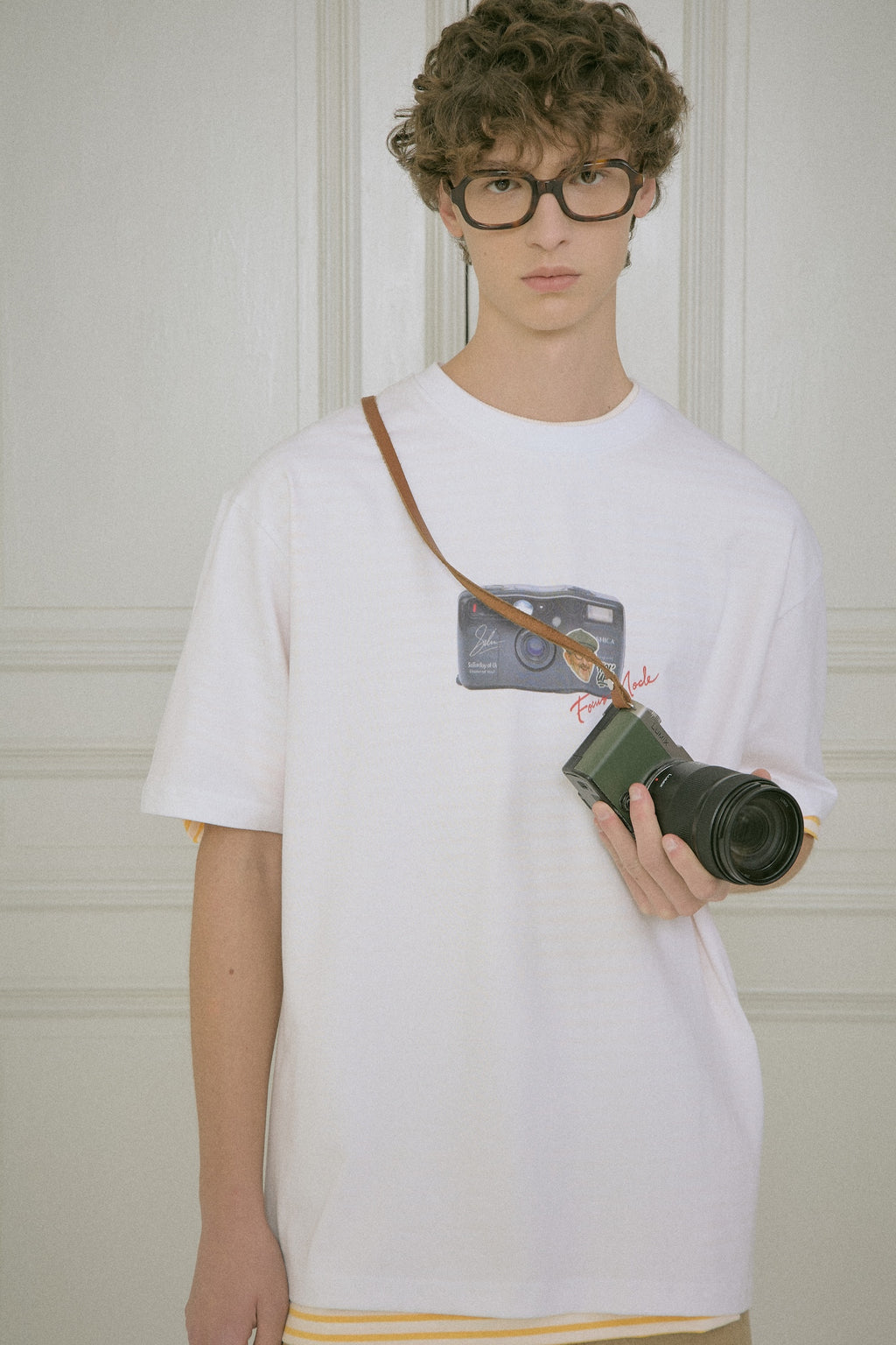 STU - Camera Printing T-Shirt (White) product image 12 | TRAB K-Fashion Australia