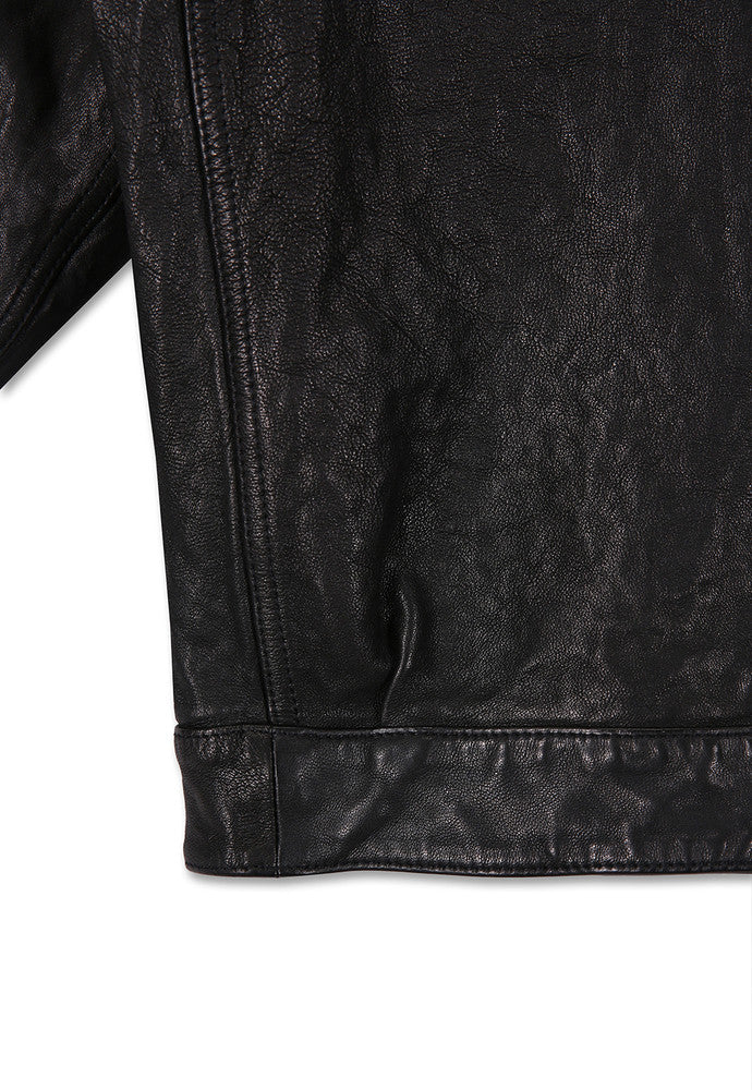 Art if acts - Washed Leather Trucker (Black) product image 11 | TRAB K-Fashion Australia