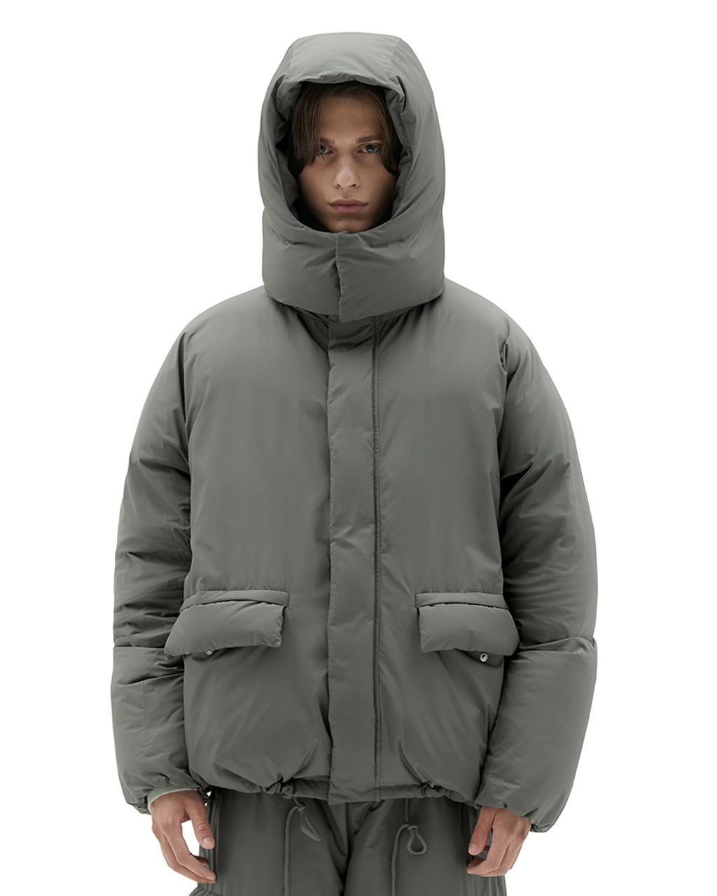 Brownyard - Utility Goose Down Parka (Olive Grey) product image 3 | TRAB K-Fashion Australia