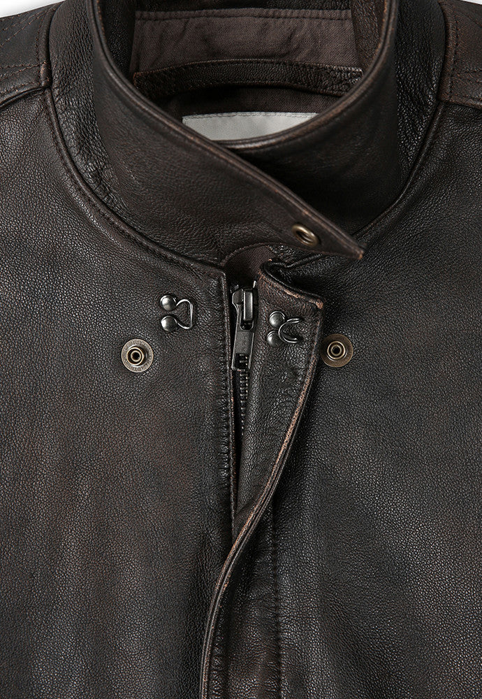 Art if acts - Washed Goat Leather A2 Jacket (Brown) product image 9 | TRAB K-Fashion Australia